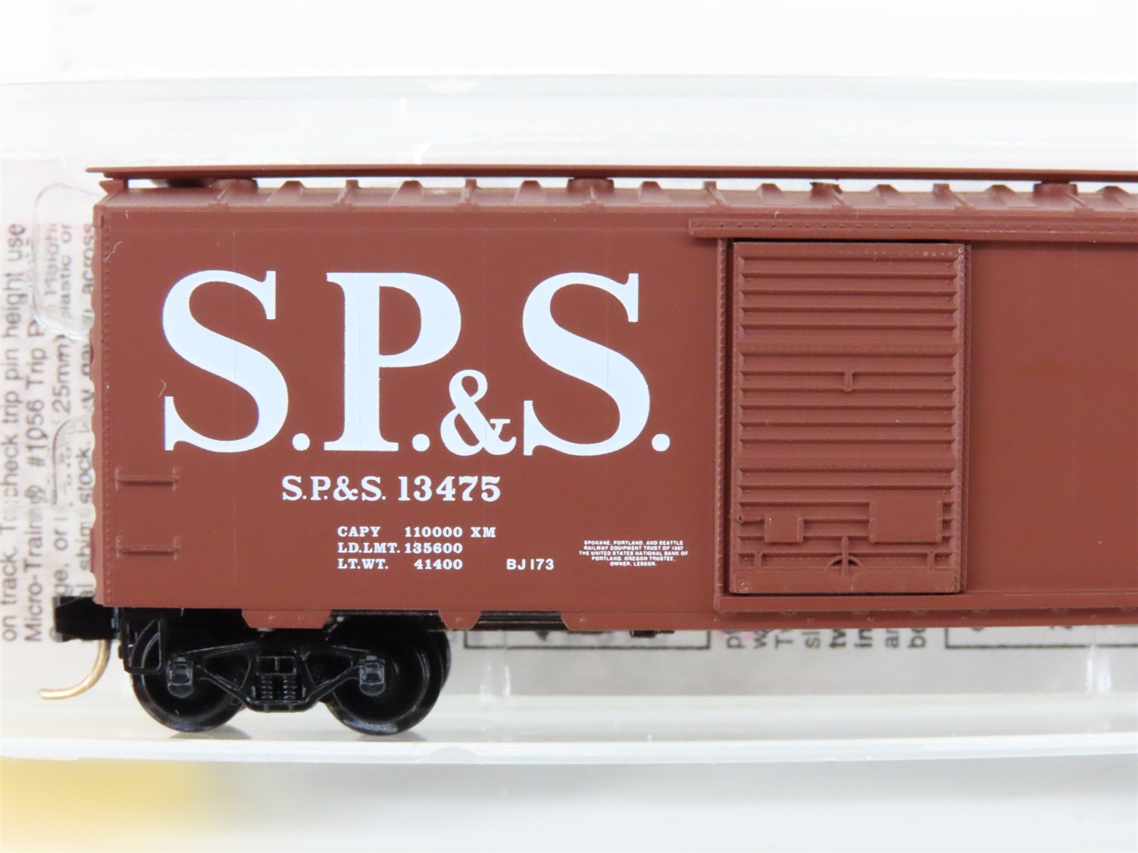 N Scale Micro-Trains MTL 20246 SP&S Spokane Portland & Seattle 40' Boxcar #13475