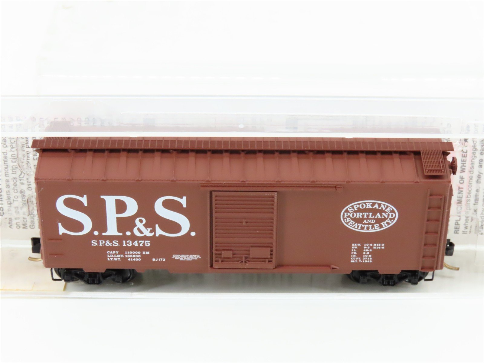 N Scale Micro-Trains MTL 20246 SP&S Spokane Portland & Seattle 40' Boxcar #13475
