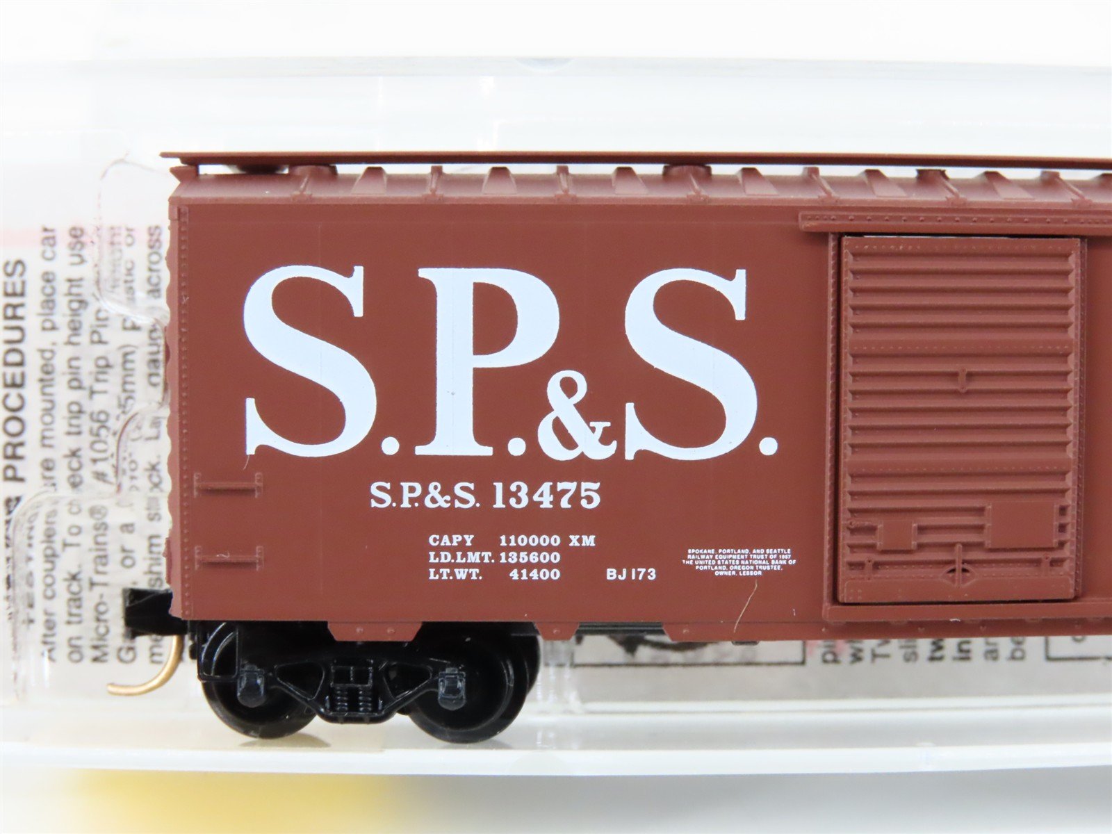 N Scale Micro-Trains MTL 20246 SP&S Spokane Portland & Seattle 40' Boxcar #13475