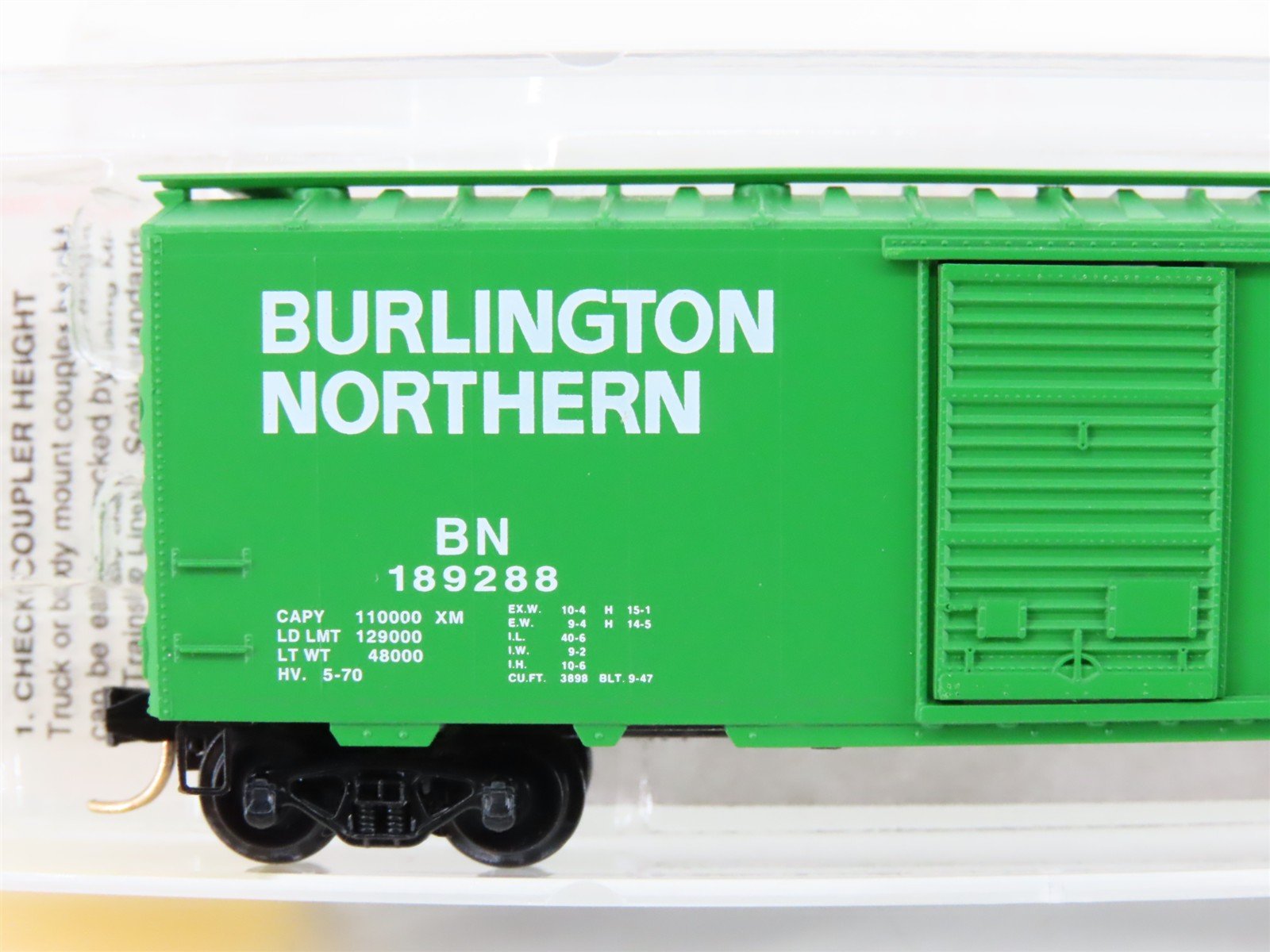 N Scale Micro-Trains MTL 20306/2 BN Burlington Northern 40' Box Car #189288
