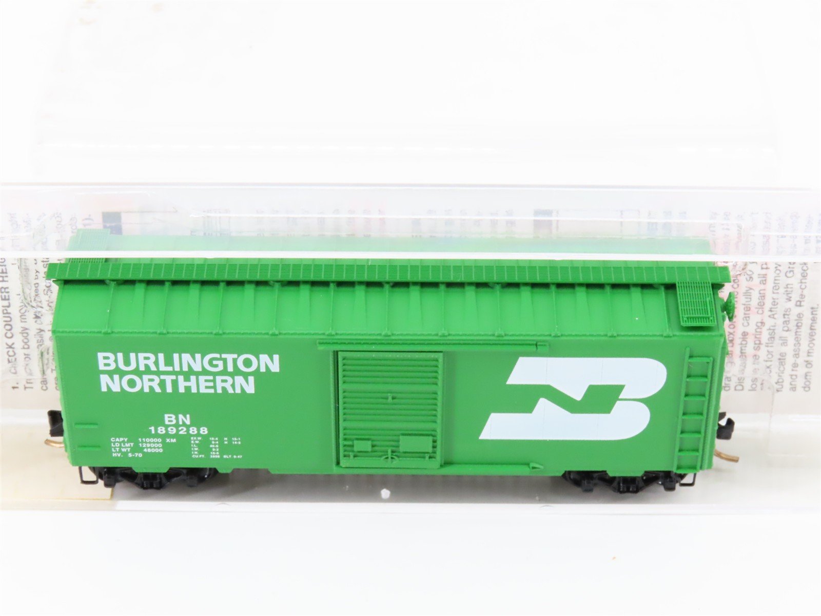 N Scale Micro-Trains MTL 20306/2 BN Burlington Northern 40' Box Car #189288