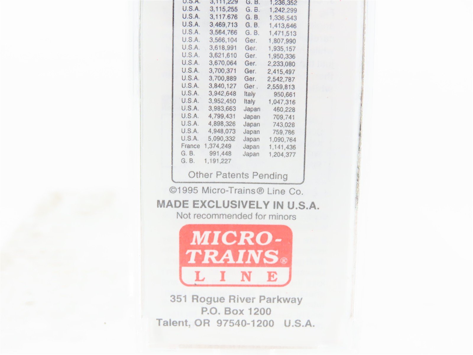 N Scale Micro-Trains MTL 20306/2 BN Burlington Northern 40' Box Car #189288
