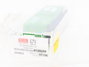 N Scale Micro-Trains MTL 20306/2 BN Burlington Northern 40' Box Car #189288