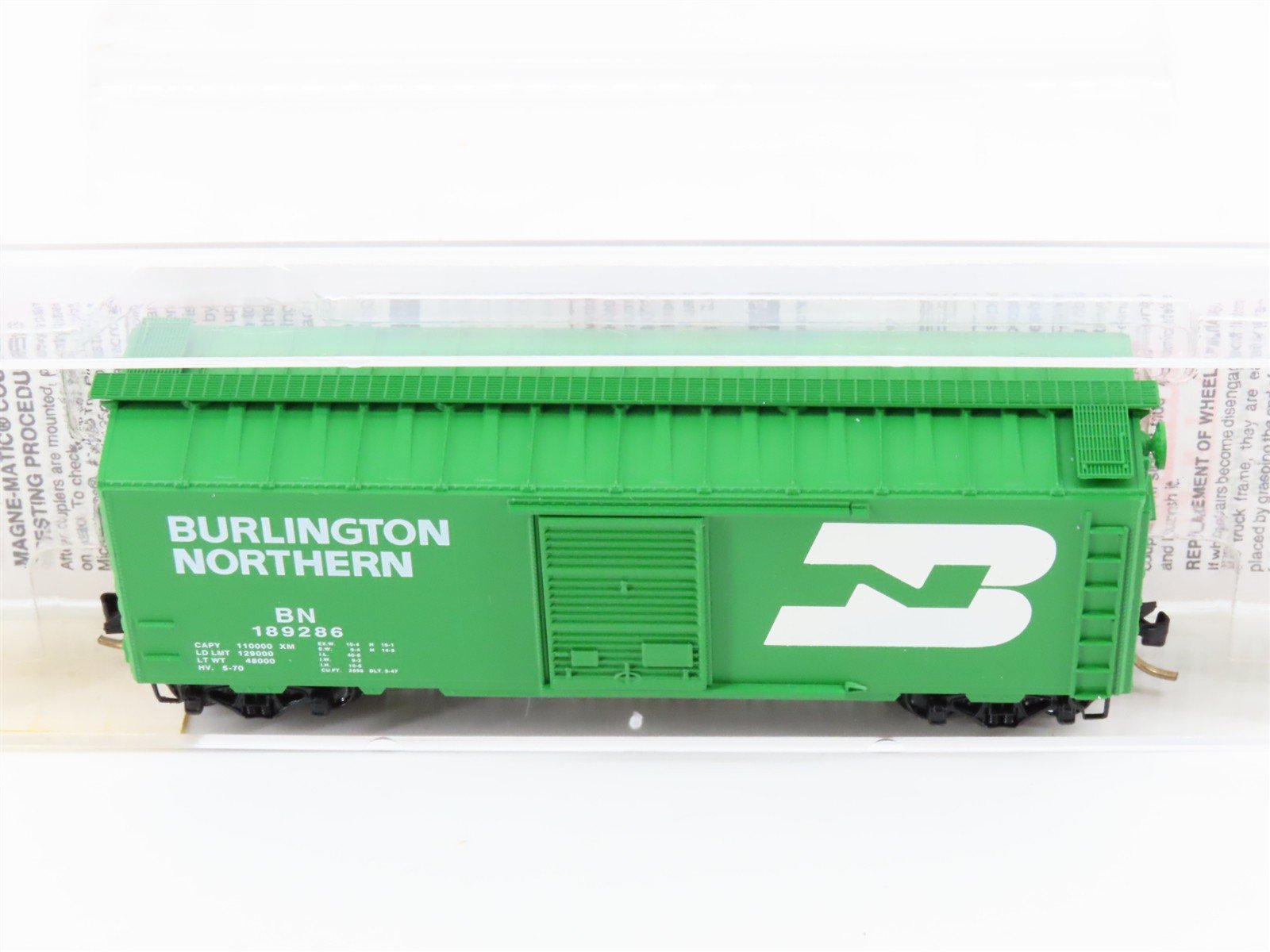 N Scale Micro-Trains MTL 20306/1 BN Burlington Northern 40' Box Car #189286