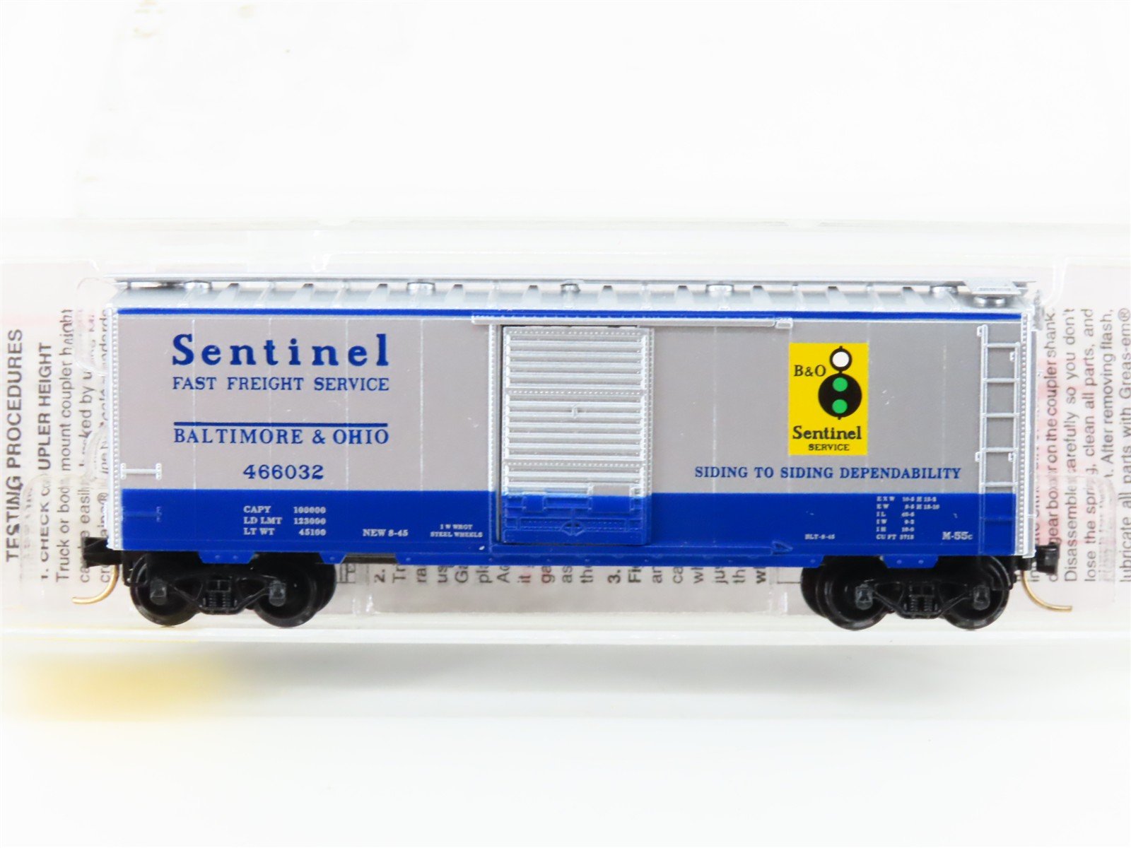 N Scale Micro-Trains MTL 20256 B&O Baltimore & Ohio 
