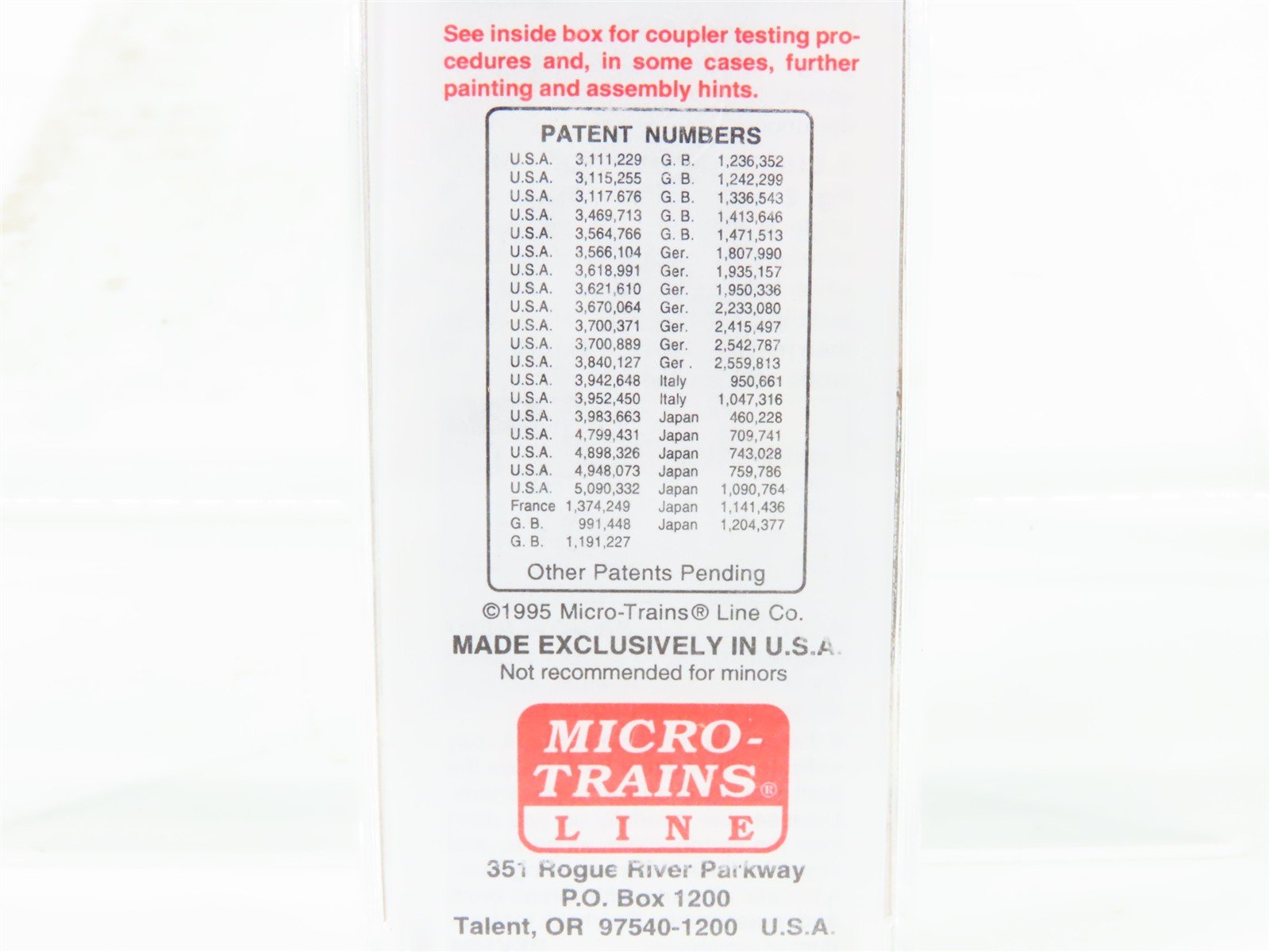 N Scale Micro-Trains MTL 20256 B&O Baltimore & Ohio 