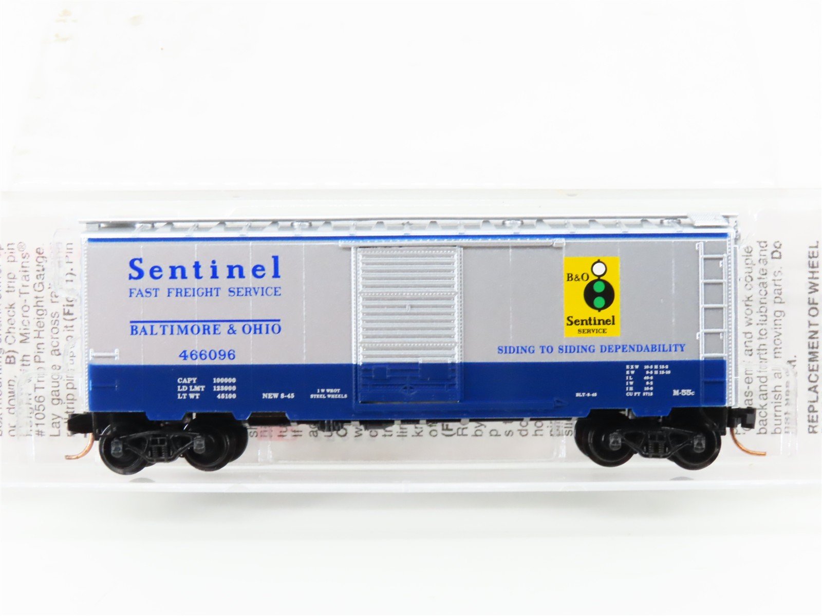 N Scale Micro-Trains MTL 20256 B&O Baltimore & Ohio 