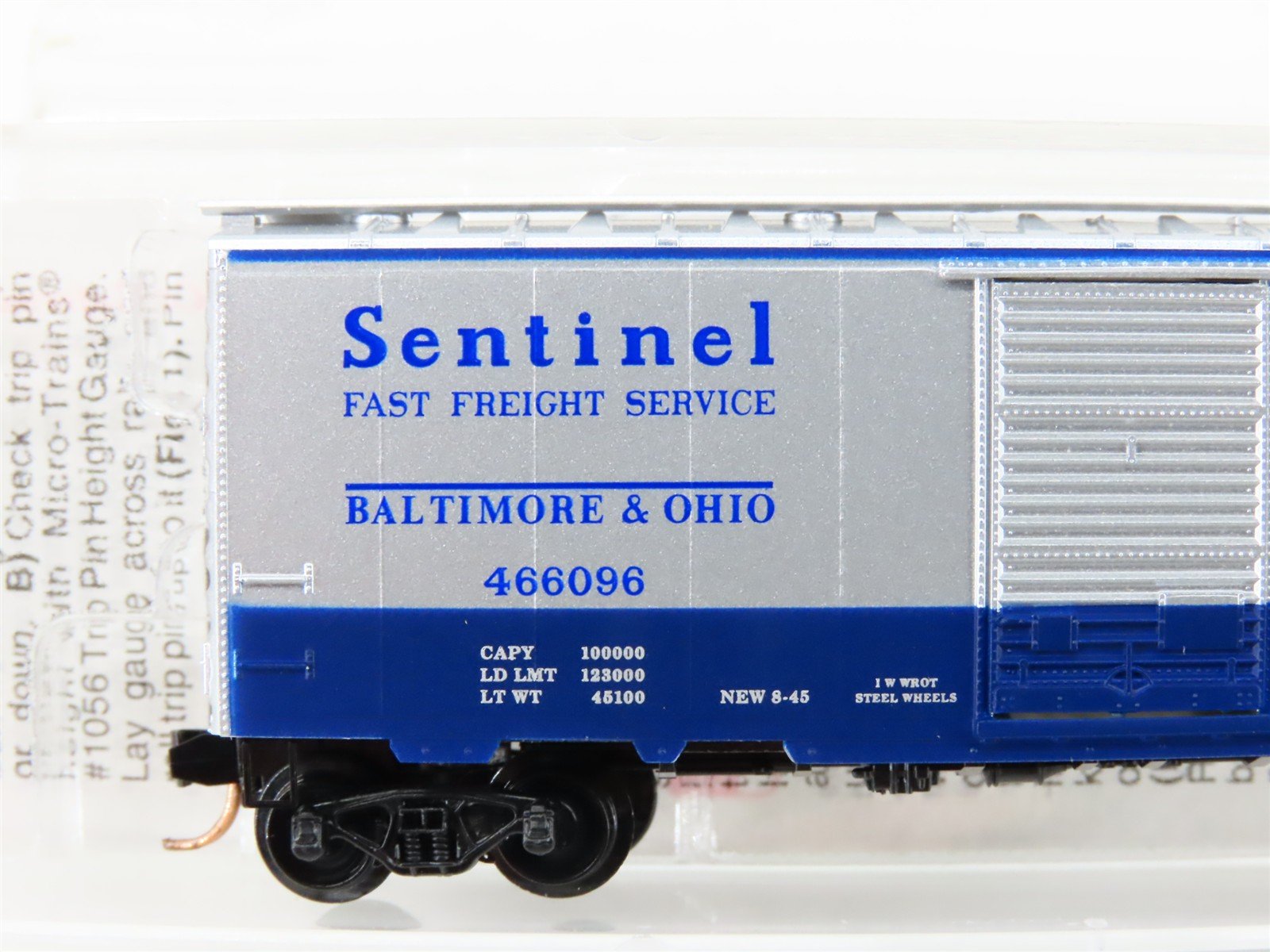 N Scale Micro-Trains MTL 20256 B&O Baltimore & Ohio 