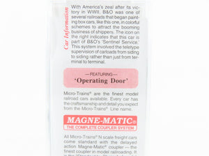 N Scale Micro-Trains MTL 20256 B&O Baltimore & Ohio 