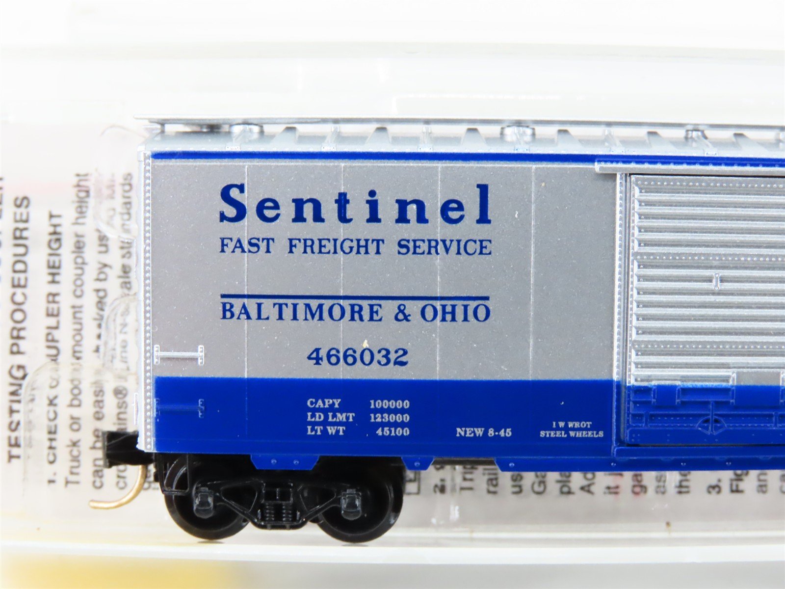 N Scale Micro-Trains MTL 20256 B&O Baltimore & Ohio 