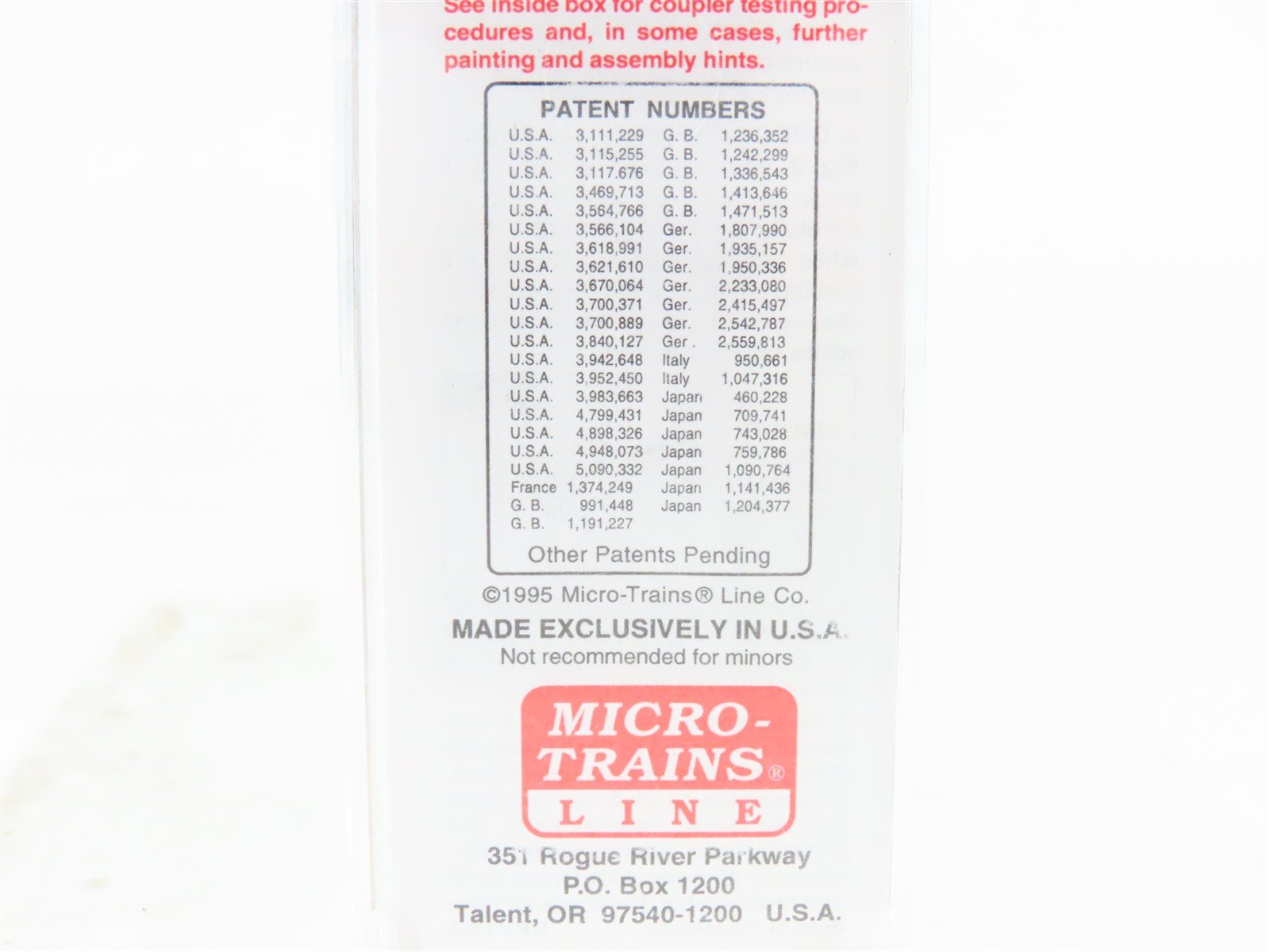 N Scale Micro-Trains MTL 20256 B&O Baltimore & Ohio 