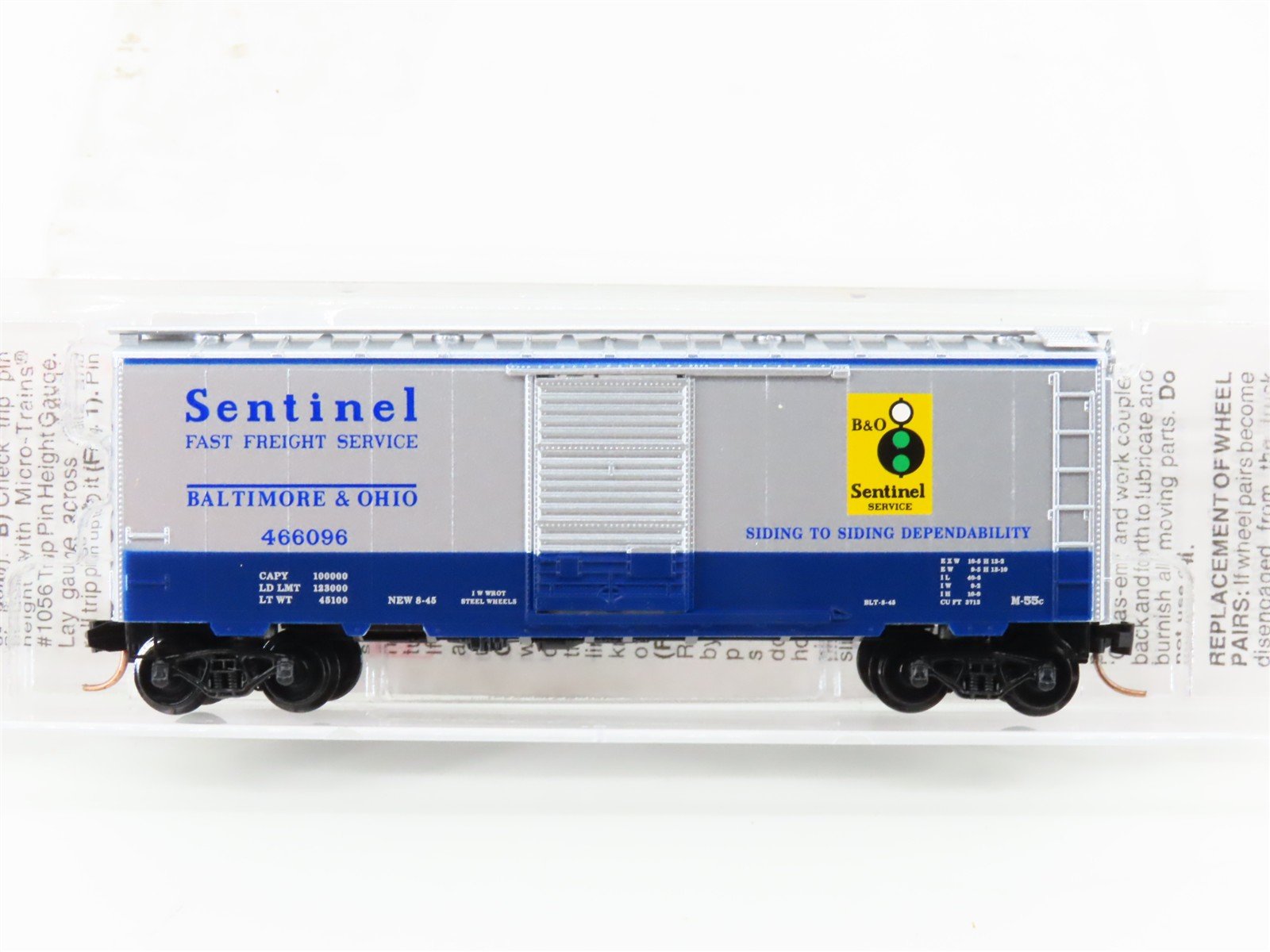N Scale Micro-Trains MTL 20256 B&O Baltimore & Ohio 