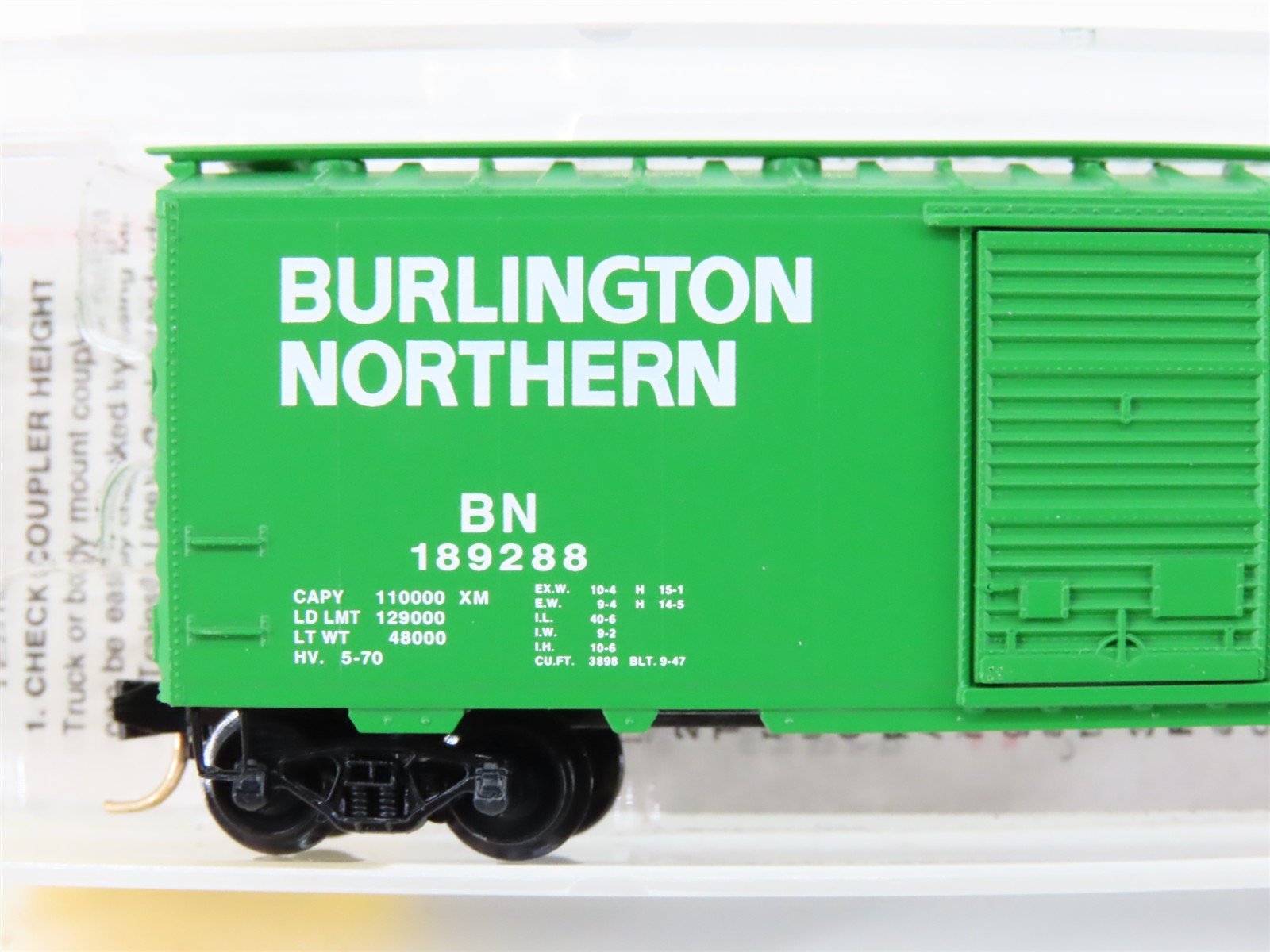N Scale Micro-Trains MTL 20306/2 BN Burlington Northern 40' Box Car #189288