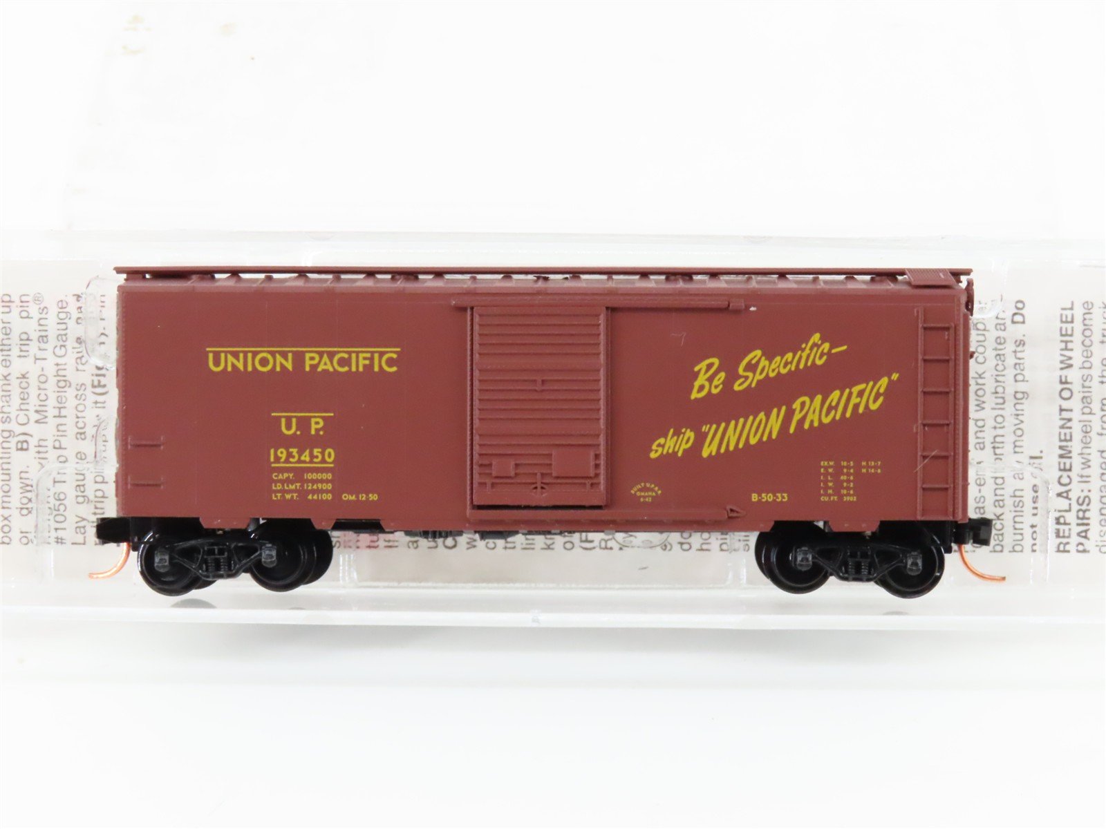 N Scale Micro-Trains MTL 20296 UP Union Pacific 