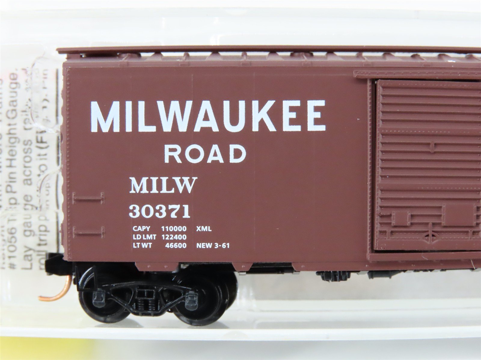 N Scale Micro-Trains MTL 20526 MILW Milwaukee Road 40' Single Door Boxcar #30371