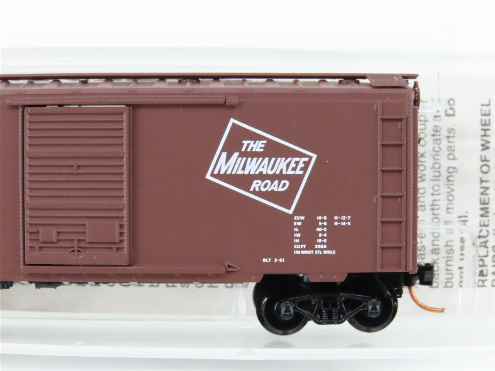 N Scale Micro-Trains MTL 20526 MILW Milwaukee Road 40' Single Door Boxcar #30371