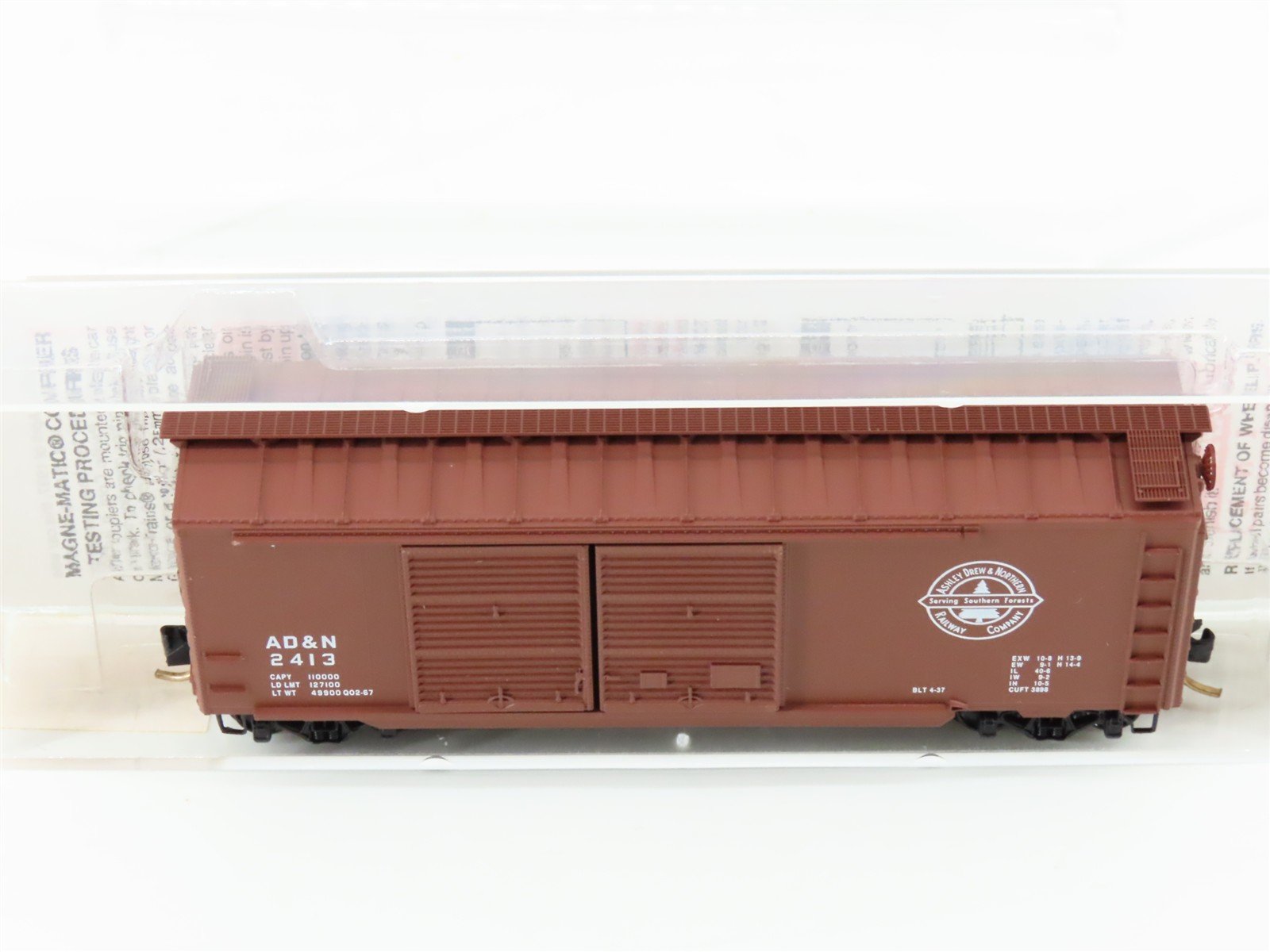N Scale Micro-Trains MTL 23240 AD&N Ashley, Drew & Northern 40' Box Car #2413