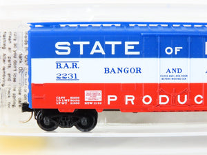 N Scale Micro-Trains MTL 21020 BAR State Of Maine 40' Plug Door Box Car #2231