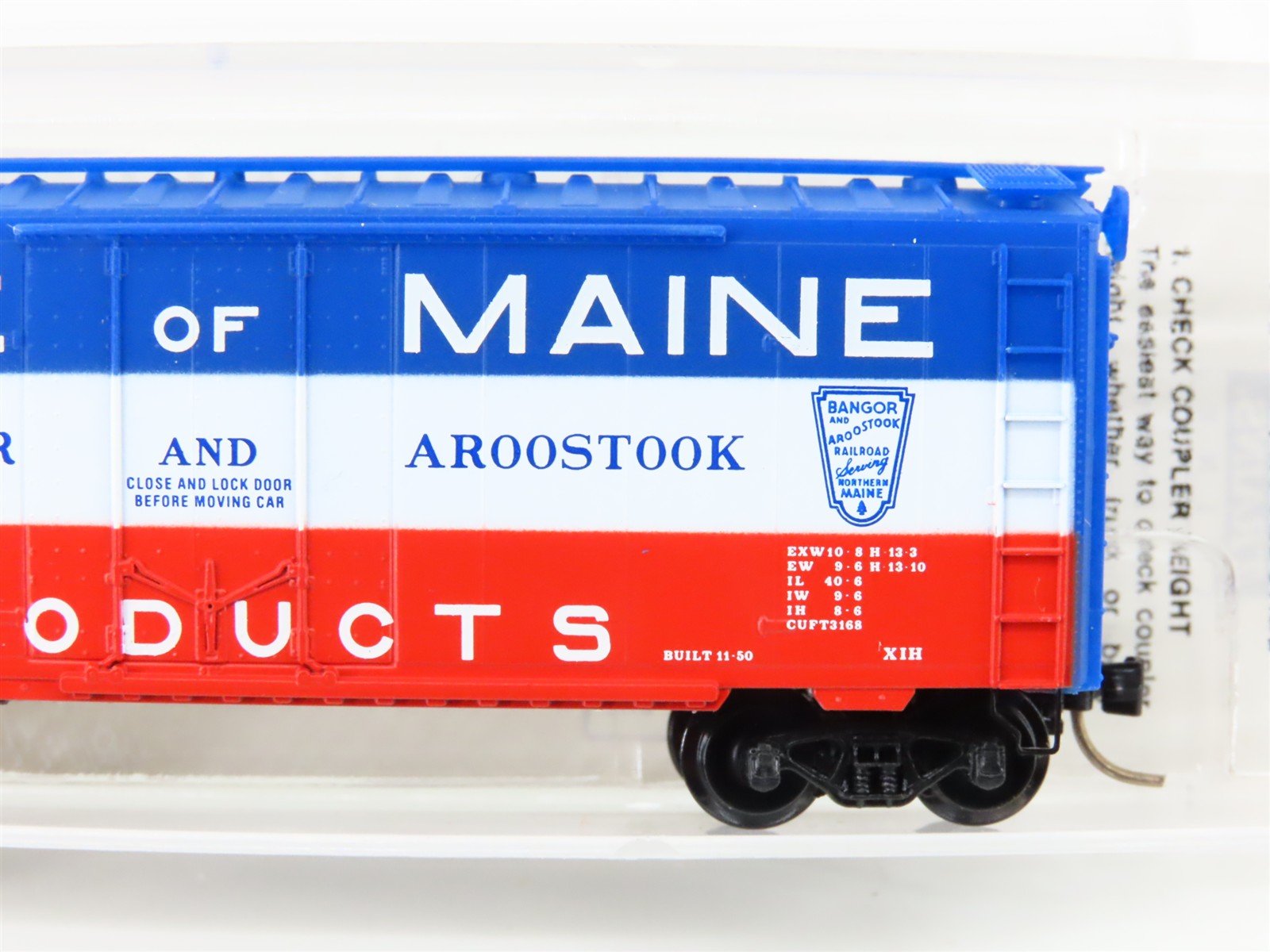 N Scale Micro-Trains MTL 21020 BAR State Of Maine 40' Plug Door Box Car #2231