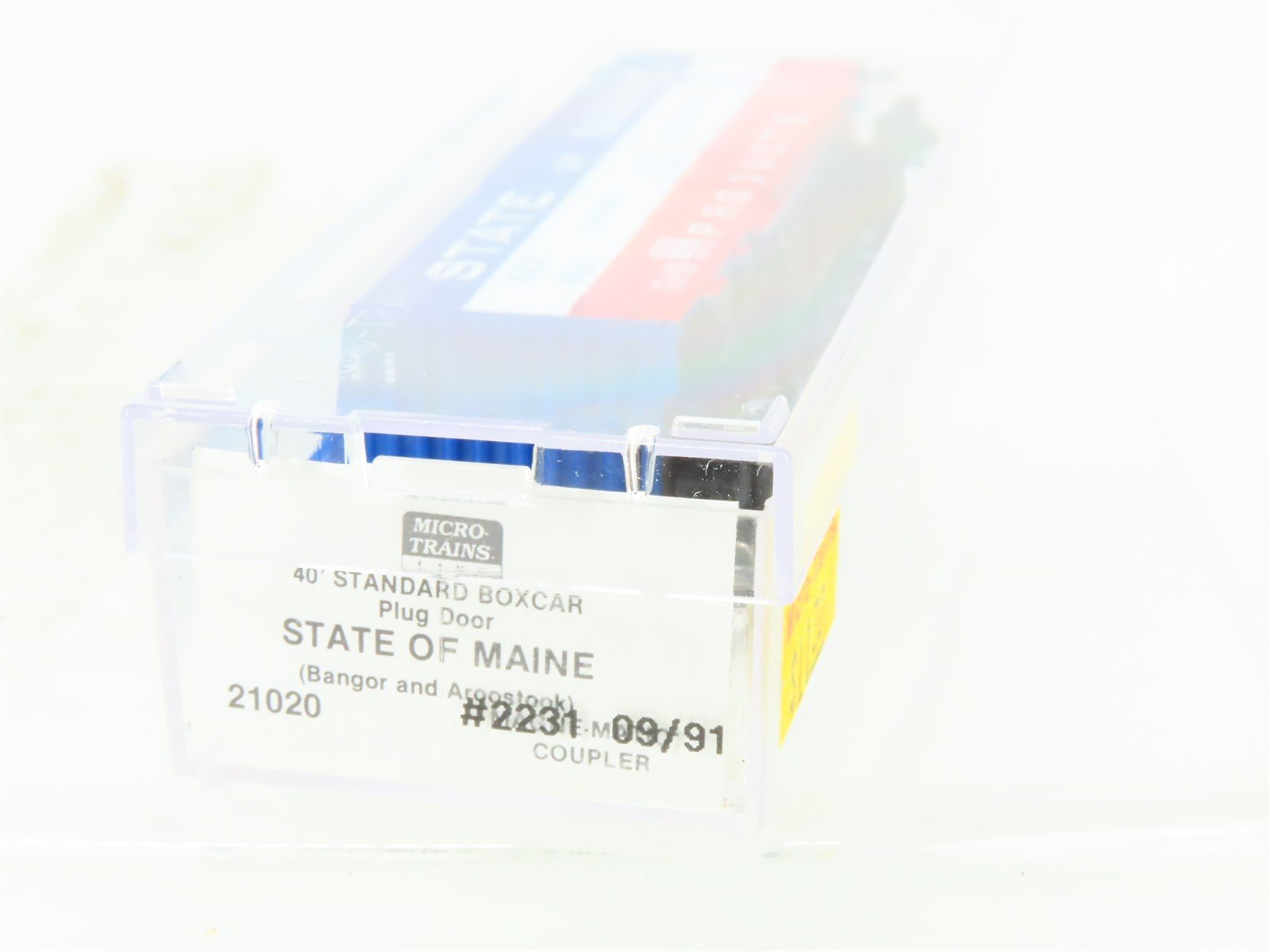 N Scale Micro-Trains MTL 21020 BAR State Of Maine 40' Plug Door Box Car #2231