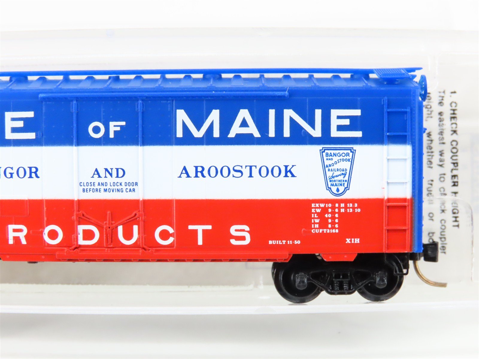 N Scale Micro-Trains MTL 21020 BAR State Of Maine 40' Plug Door Box Car #2231
