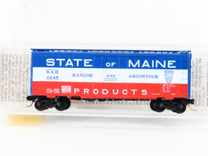 N Scale Micro-Trains MTL 21020 BAR State Of Maine 40' Plug Door Box Car #2245