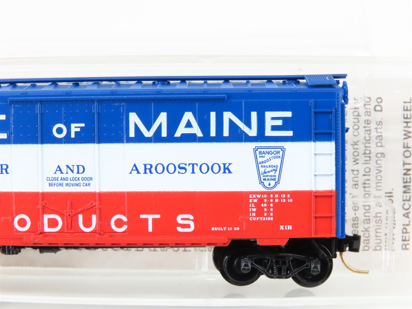 N Scale Micro-Trains MTL 21020 BAR State Of Maine 40' Plug Door Box Car #2245