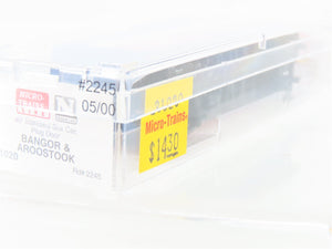 N Scale Micro-Trains MTL 21020 BAR State Of Maine 40' Plug Door Box Car #2245