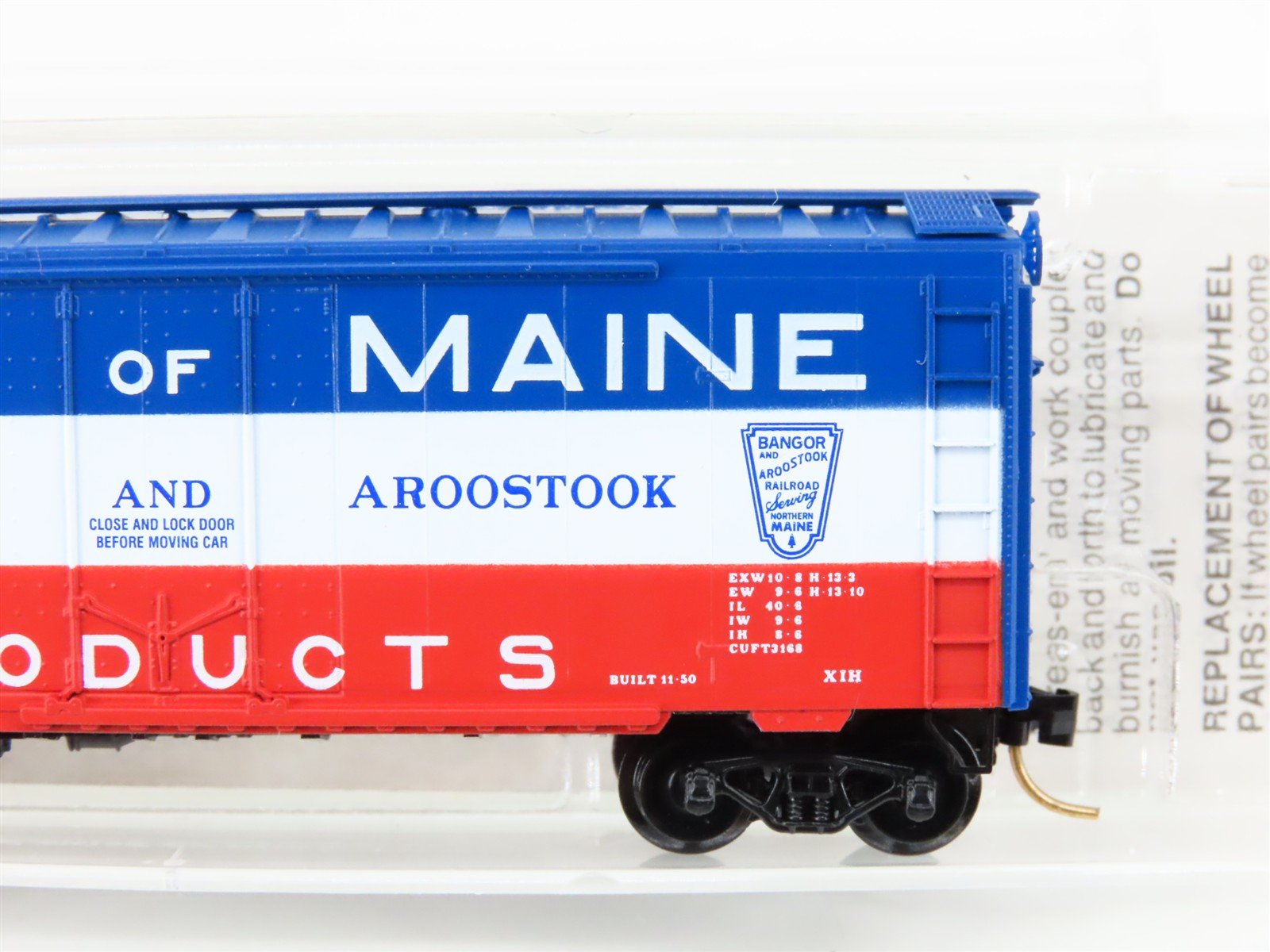 N Scale Micro-Trains MTL 21020 BAR State Of Maine 40' Plug Door Box Car #2245