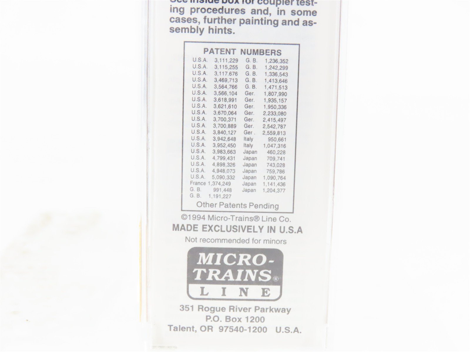 N Scale Micro-Trains MTL 21110 ATSF Santa Fe 40' Plug Door Box Car #149968