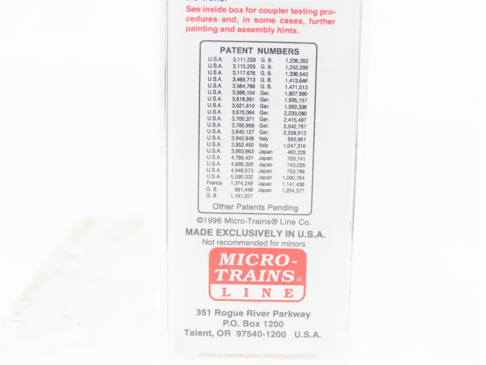 N Scale Micro-Trains MTL 21110 ATSF Santa Fe 40' Plug Door Box Car #149953