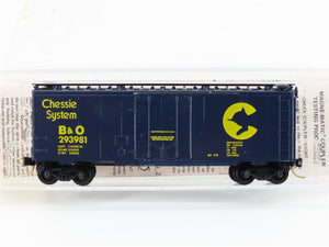N Kadee Micro-Trains MTL 21090 B&O Chessie System 40' Plug Door Box Car #293981