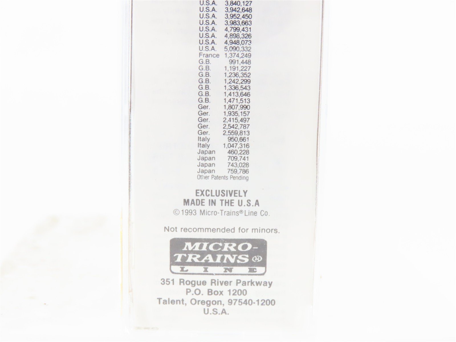 N Scale Micro-Trains MTL 22030 UP Union Pacific 