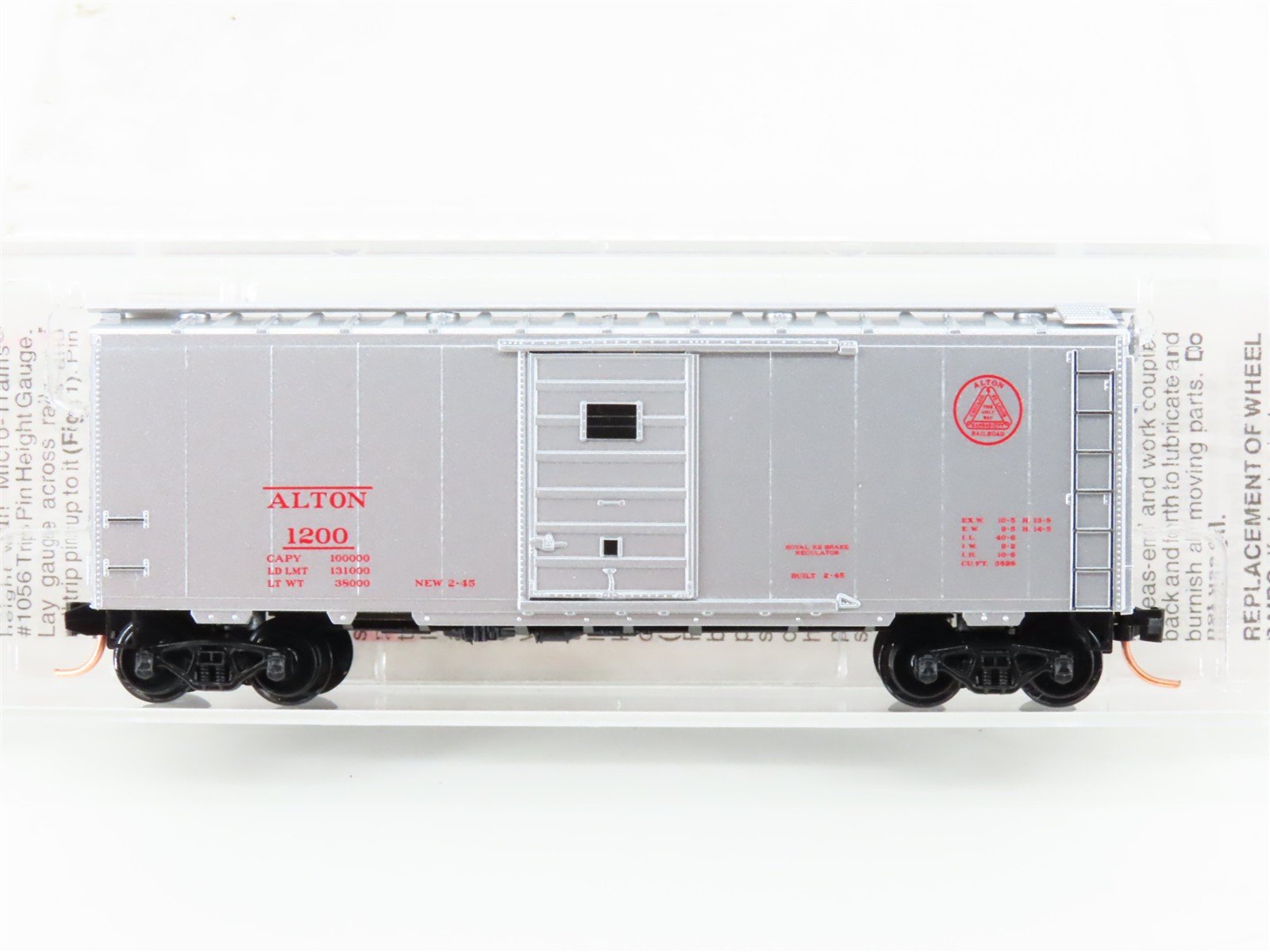 N Scale Micro-Trains MTL 20586 Alton Railroad 40' Single Door Box Car #1200