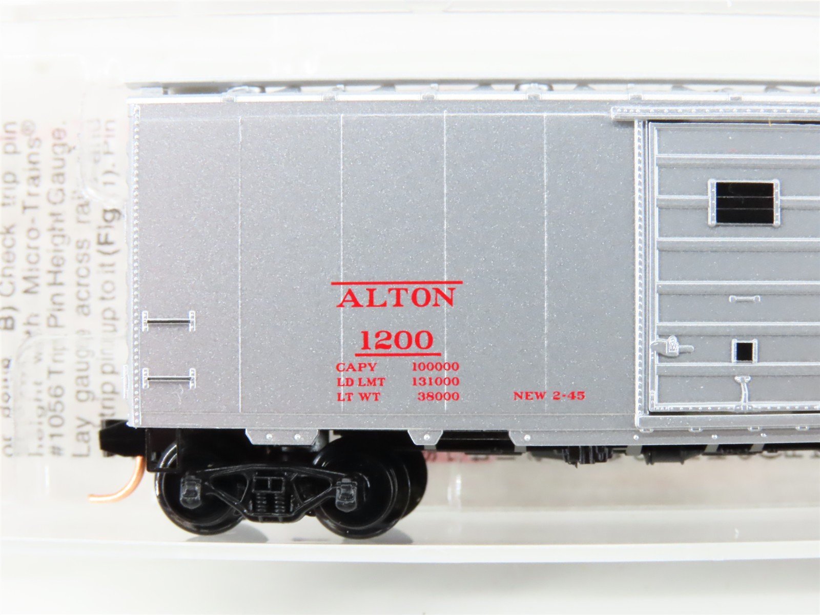 N Scale Micro-Trains MTL 20586 Alton Railroad 40' Single Door Box Car #1200