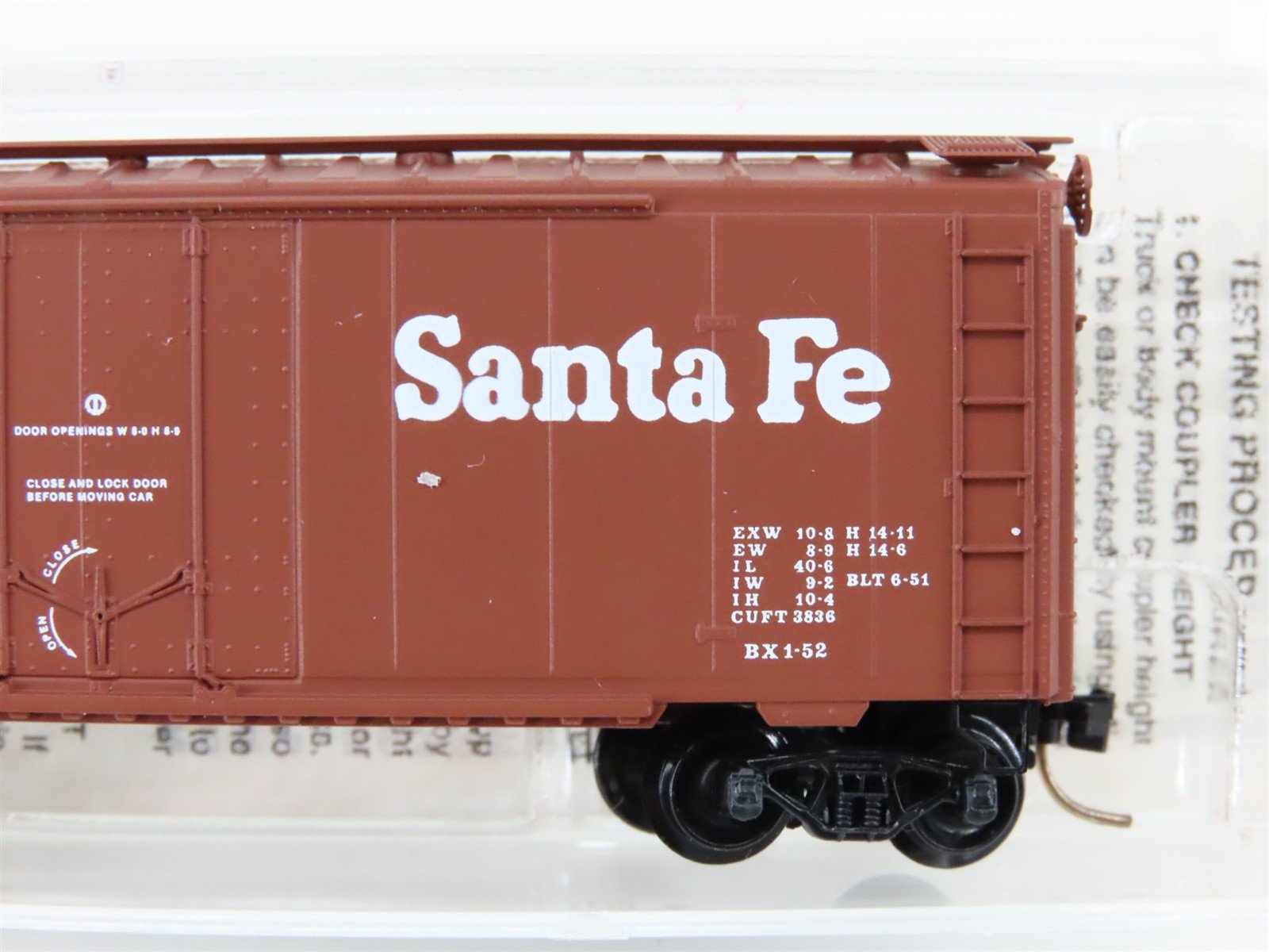 N Scale Micro-Trains MTL 21110 ATSF Santa Fe 40' Plug Door Box Car #149968