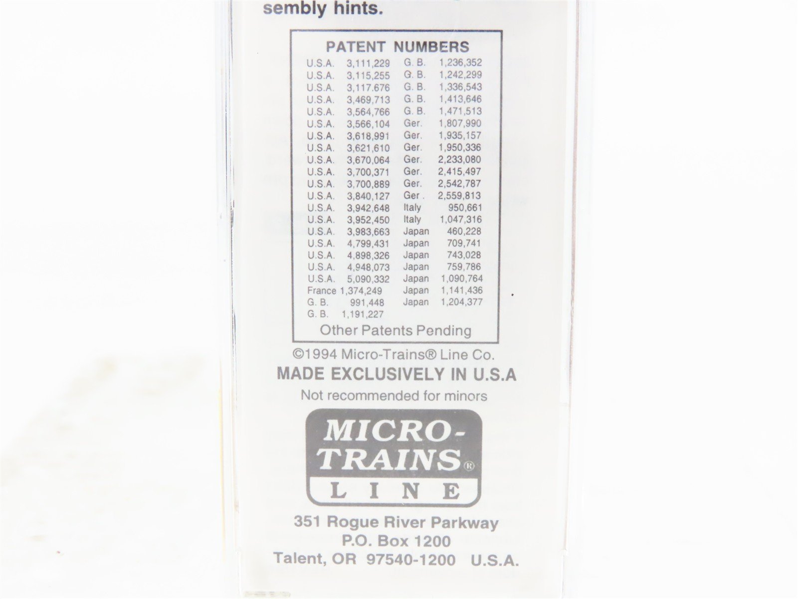 N Scale Micro-Trains MTL 21110 ATSF Santa Fe 40' Plug Door Box Car #149968