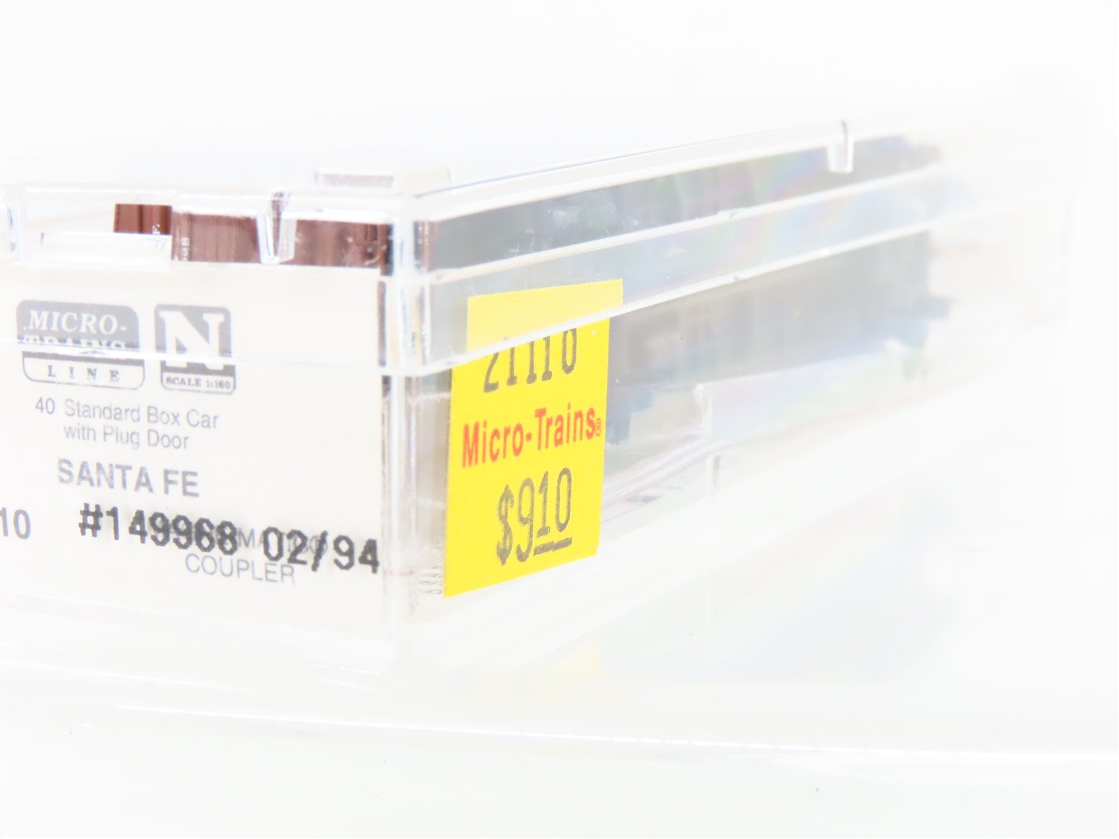 N Scale Micro-Trains MTL 21110 ATSF Santa Fe 40' Plug Door Box Car #149968