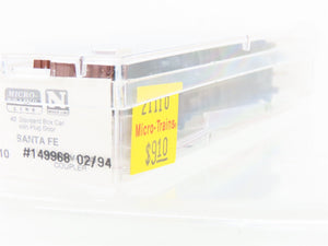 N Scale Micro-Trains MTL 21110 ATSF Santa Fe 40' Plug Door Box Car #149968