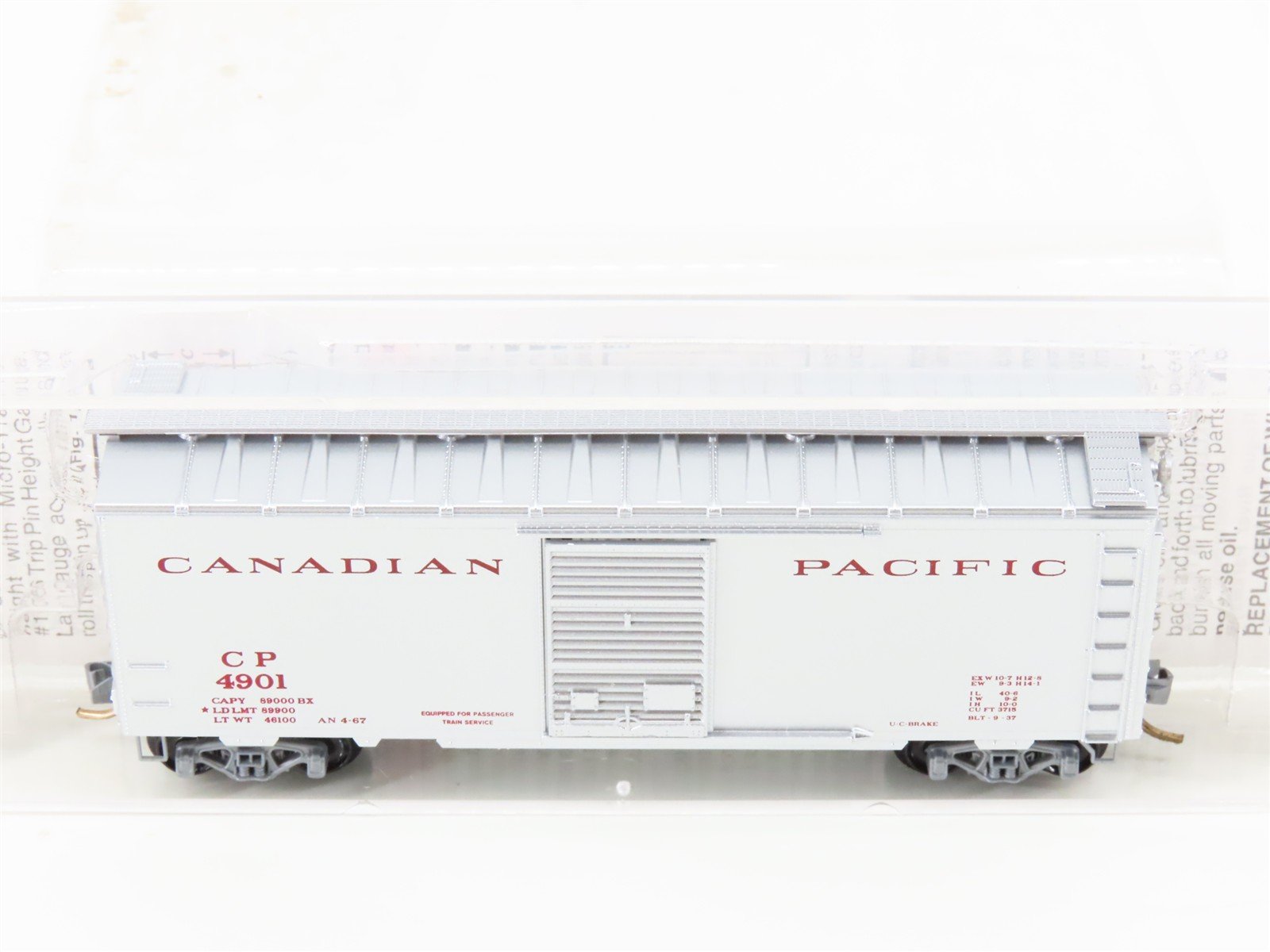 N Scale Micro-Trains MTL 20546 CP Canadian Pacific 40' Single Door Box Car #4901