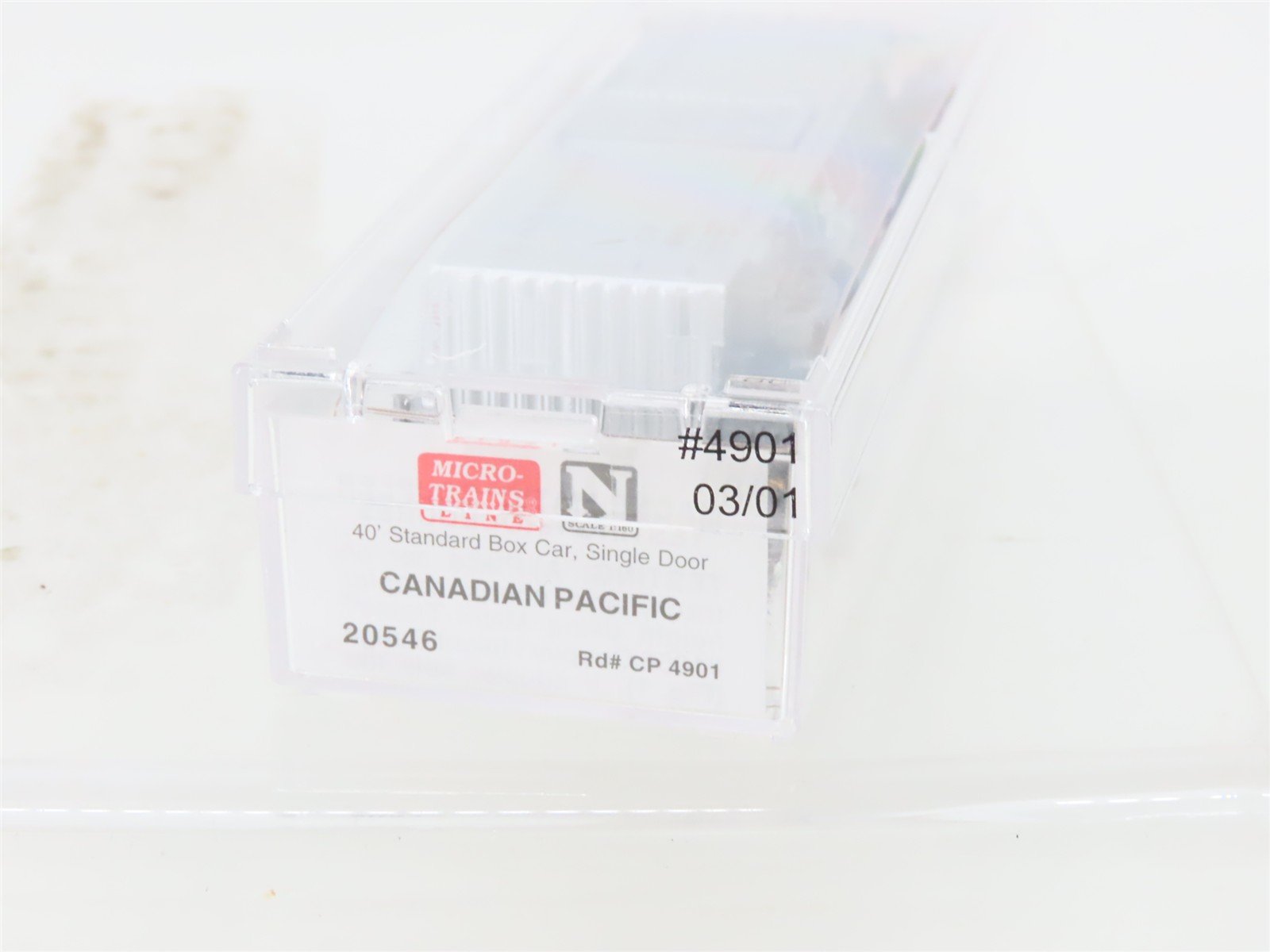 N Scale Micro-Trains MTL 20546 CP Canadian Pacific 40' Single Door Box Car #4901