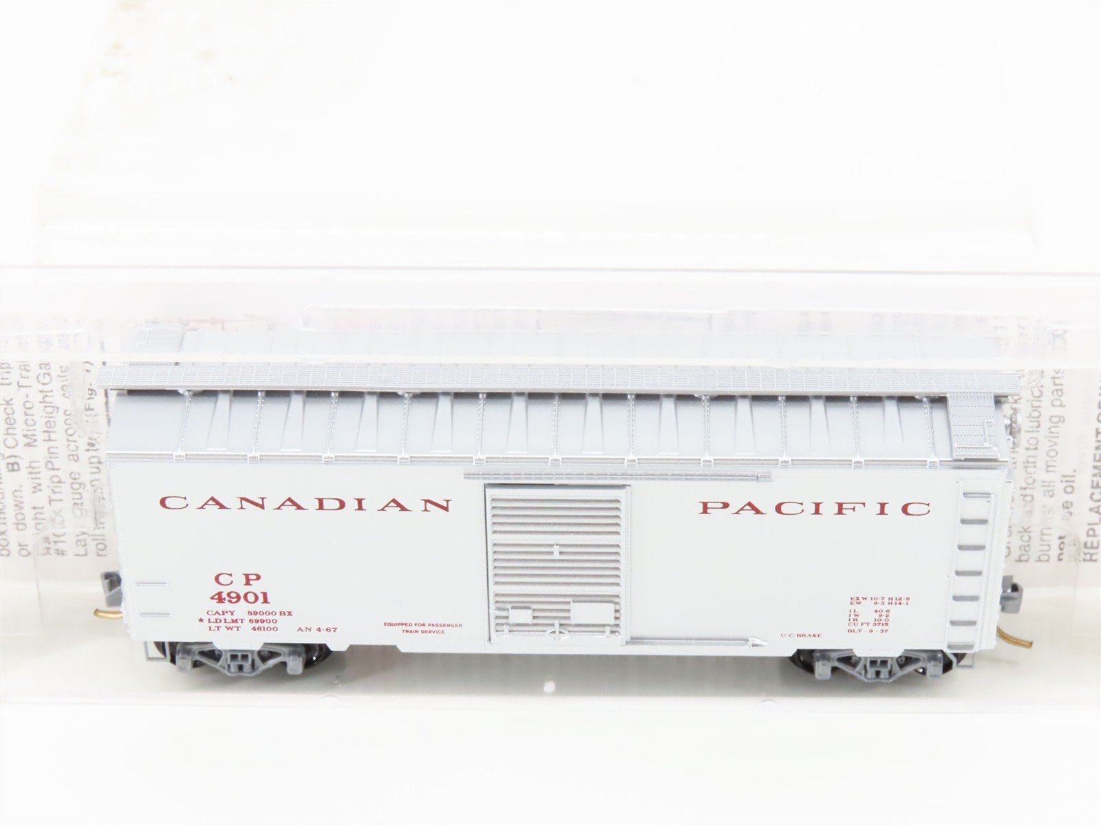 N Scale Micro-Trains MTL 20546 CP Canadian Pacific 40' Single Door Box Car #4901