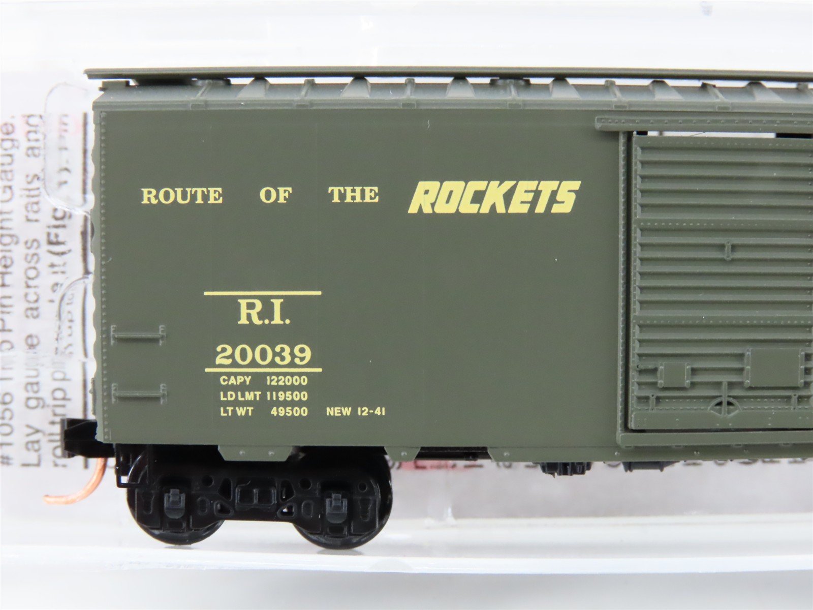 N Micro-Trains MTL 20566 RI Rock Island Route Of The Rockets 40' Box Car #20039