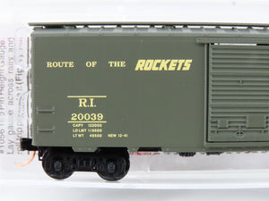 N Micro-Trains MTL 20566 RI Rock Island Route Of The Rockets 40' Box Car #20039