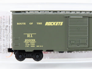 N Micro-Trains MTL 20566 RI Rock Island Route Of The Rockets 40' Box Car #20039