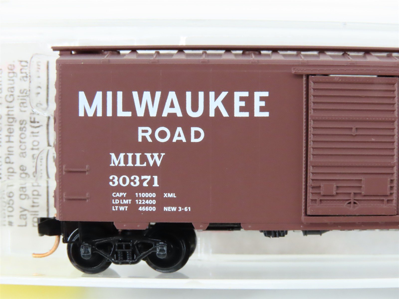 N Scale Micro-Trains MTL 20526 MILW Milwaukee Road 40' Single Door Boxcar #30371