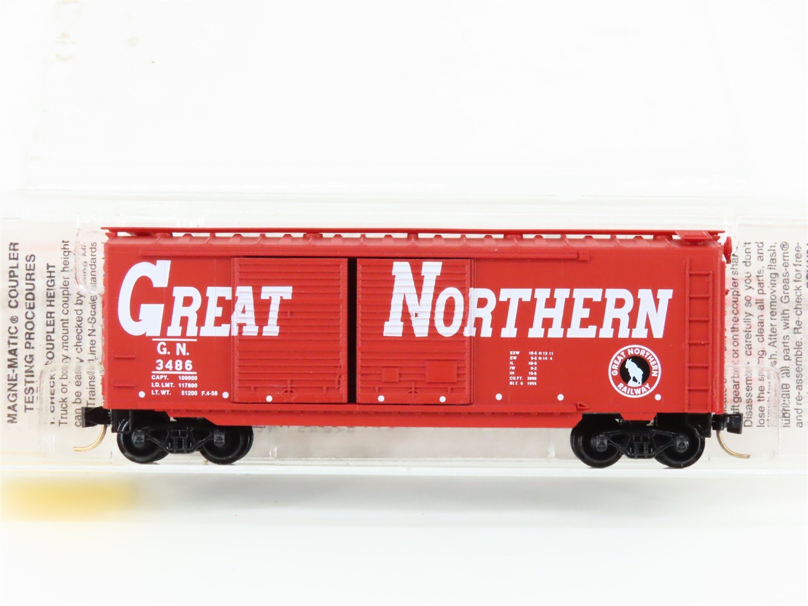 N Scale Micro-Trains MTL 23220 GN Great Northern "Circus Train" 40' Boxcar #3486