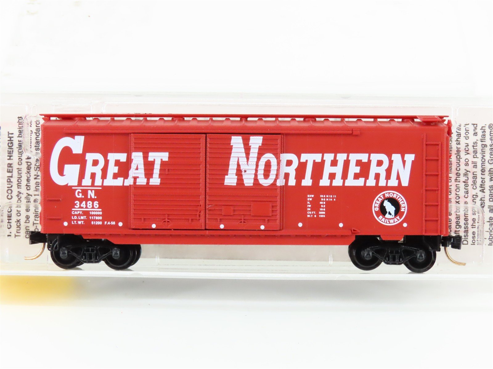 N Scale Micro-Trains MTL 23220 GN Great Northern "Circus Train" 40' Boxcar #3486