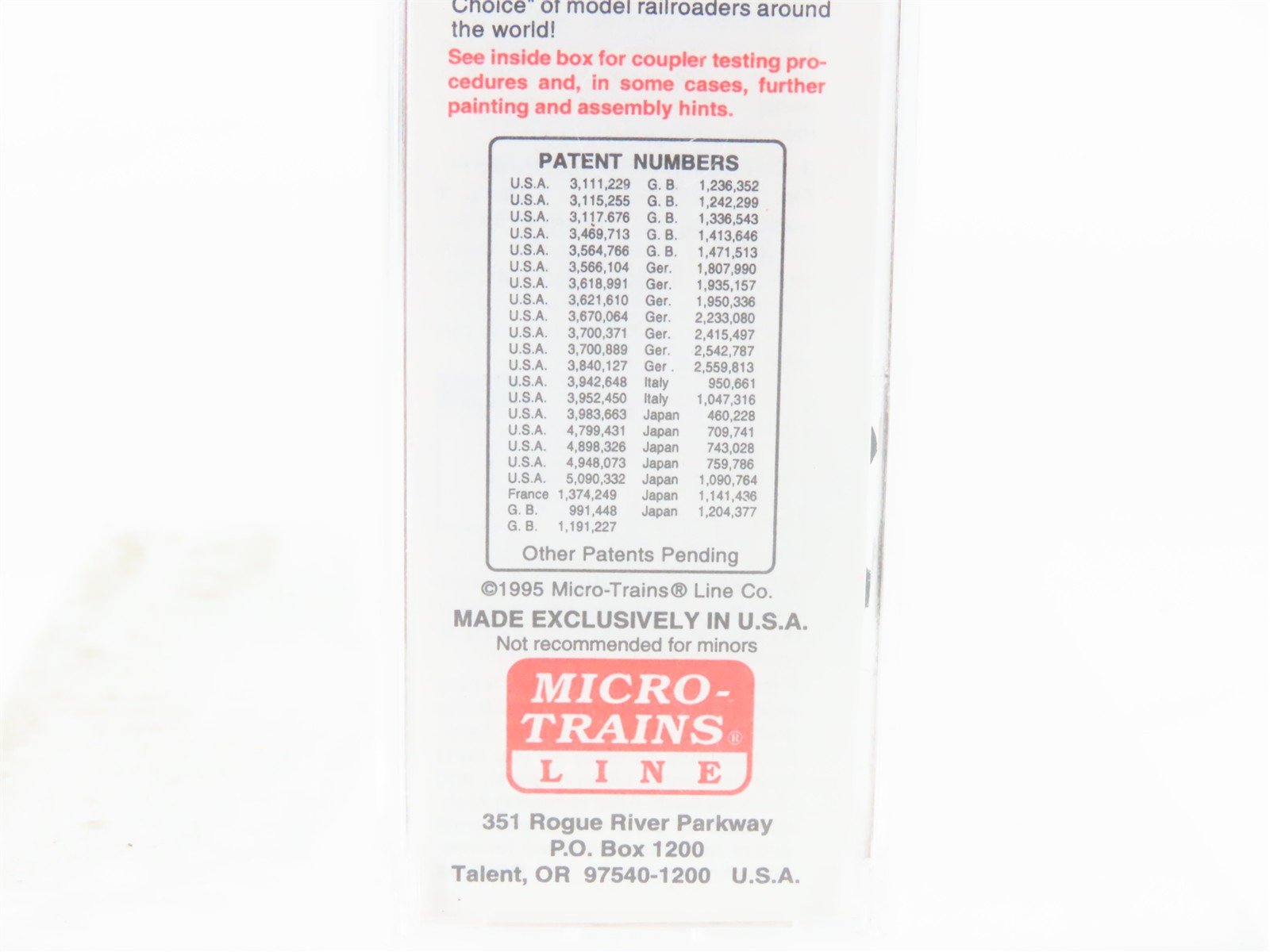 N Scale Micro-Trains MTL 23220 GN Great Northern 