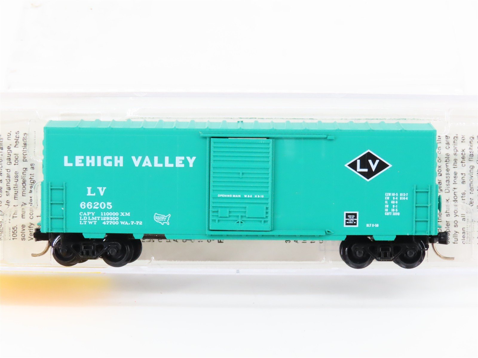 N Scale Micro-Trains MTL 24020 LV Lehigh Valley 40' Single Door Box Car #66205